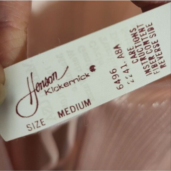 #36 Henson Kickernick Vintage Pink Nylon Long Womens Robe W/Tag, Size M - Picture 13 of 13